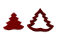 Preview: Tannenbaum "zweiteilig" (3er Set)